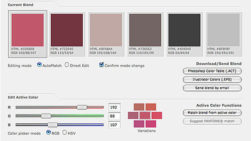 ColorBlender Helps You Choose Your Palette