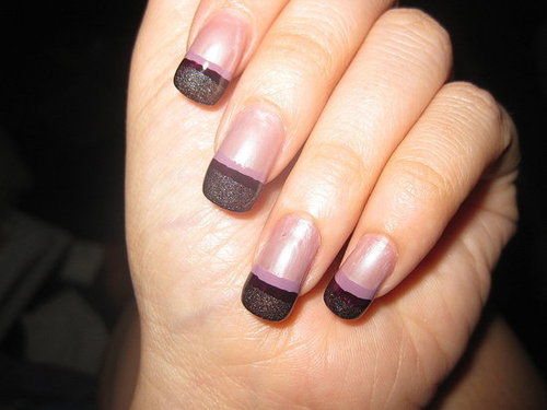 DIY Fancy French Manicure 