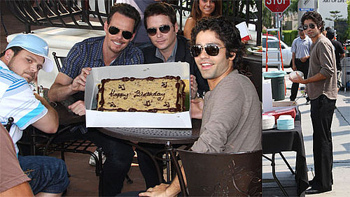Photos of Adrian Grenier and Entourage Costars Celebrating His Birthday on Set