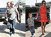 Photos of the Beckham Family at LAX Before David Appears at Olympics Closing Ceremony