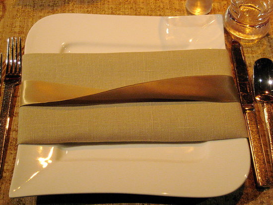 Satin Ribbon Makes Elegant, Affordable Place Setting