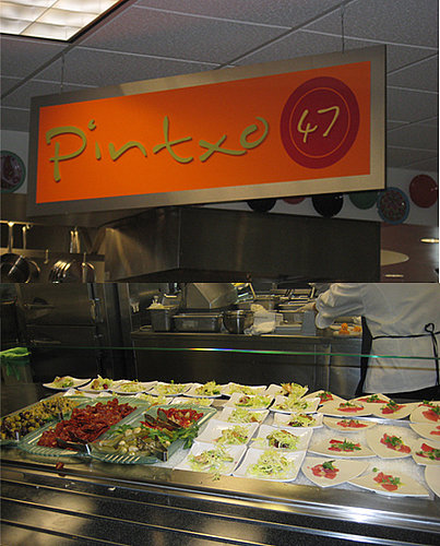 My personal favorite was the Spanish tapas café called Pintxo. Up for grabs? Olives, salumi, cheese, and small plates.
My personal favorite was the Spanish tapas café called Pintxo. Up for grabs? Olives, salumi, cheese, and small plates.