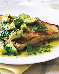 Sunday Dinner: Seared Tuna with Avocado and Salsa Verde Sunday Dinner: Seared Tuna with Avocado and Salsa Verde