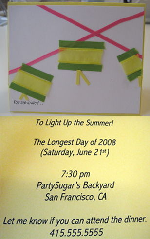 Come Party With Me: Summer Solstice — Invite Come Party With Me: Summer Solstice — Invite