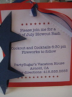 Come Party With Me:  Fourth of July — Invite