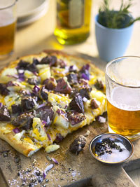Monday's Leftovers: Steak and Potato Pizza Monday's Leftovers: Steak and Potato Pizza