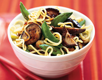 Fast & Easy Dinner: Asian Noodle Salad With Eggplant