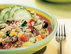 Fast & Easy Dinner: Mediterranean Grain Salad Fast & Easy Dinner: Mediterranean Grain Salad