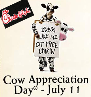 Would You Wear a Cow Suit to Score Free Food?