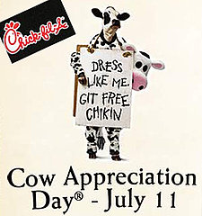 Would You Wear a Cow Suit to Score Free Food? Would You Wear a Cow Suit to Score Free Food?