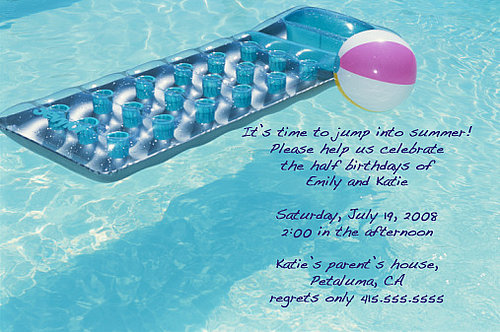Come Party With Me: Pool Party — Invite
