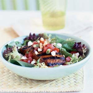 Fast & Easy Dinner: Grilled-Salmon Salad Fast & Easy Dinner: Grilled-Salmon Salad