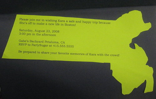 Come Party With Me: Going Away Party — Invite