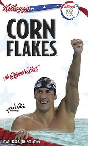 Kellogg's Debuts Michael Phelps Cereal Box