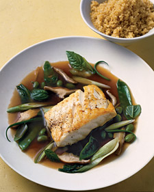 Fast & Easy Dinner: Halibut in Green Tea Broth Fast & Easy Dinner: Halibut in Green Tea Broth