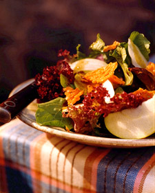 Autumn Greens With Apples, Radishes, and Cheddar Frico Autumn Greens With Apples, Radishes, and Cheddar Frico