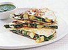 Fast & Easy Dinner: Potato, Greens, and Goat Cheese Quesadillas