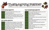 Free Thanksgiving Planner and Organizer Download