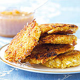 Cauliflower-Curry Latkes Cauliflower-Curry Latkes