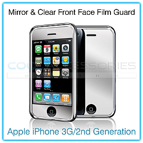 Cool Accessories Online - Mirror/Clear Front Protective Film Guard for Apple iPhone 3G
