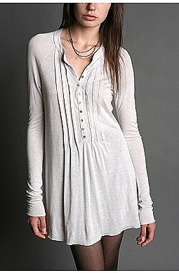 UrbanOutfitters.com > BDG Pintuck Henley ($38)