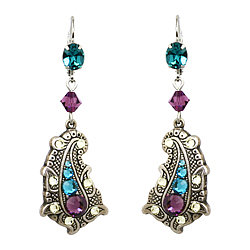 Paisley Peacock Drop Earrings ($63) : :��T A R I N A���T A R A N T I N O��: :