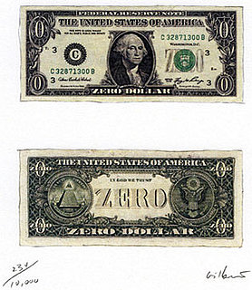 The Zero-Dollar Bill, in Limited Circulation