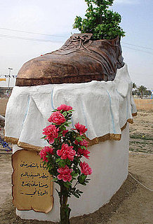 Art Imitates (Surreal) Life — Shoe Attack Sculpture Unveiled  