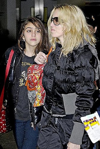 Madonna and Lourdes at Heathrow Airport Madonna and Lourdes at Heathrow Airport
