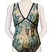 Tipped V-Front Swimsuit