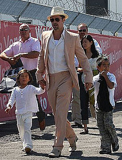 Men in White: The Jolie-Pitt Boys Keep It Cool