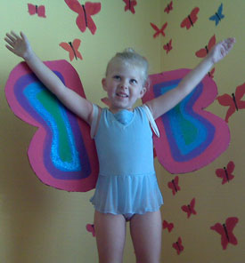Carboard Box Butterfly Costume