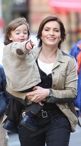 Mariska Hargitay and August Mariska Hargitay and August
