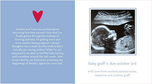 Tiny Prints Pregnancy Announcements