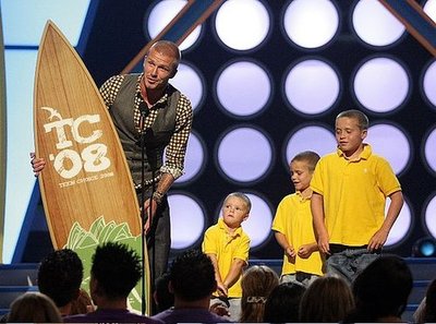 Daddy David Takes Center Stage with His Three Golden Boys Daddy David Takes Center Stage with His Three Golden Boys