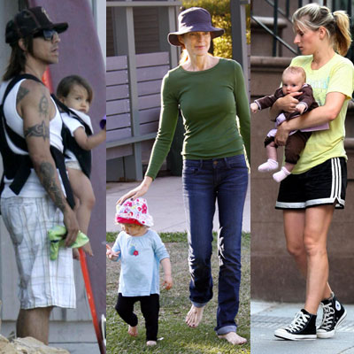 Celebrities and Their Babies Over the Weekend 2008-09-22 18:29:31