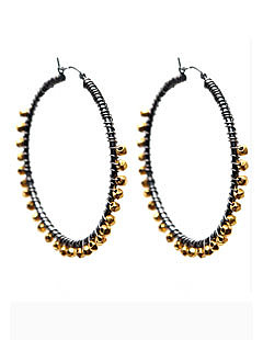 hoops with gold nuggets