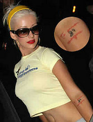 Christina Aguilera tattoos II Christina Aguilera tattoos II