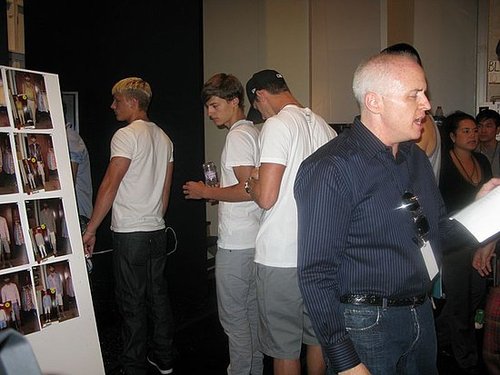 Backstage at Perry Ellis Backstage at Perry Ellis