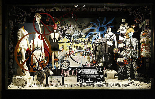 Barneys "Have A Hippie Holiday" Holiday Windows Barneys "Have A Hippie Holiday" Holiday Windows