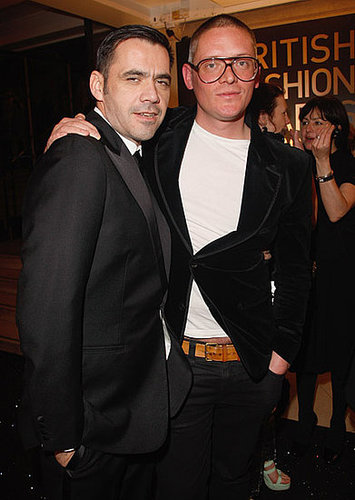 Fashion Designer Giles Deacon (right) Fashion Designer Giles Deacon (right)