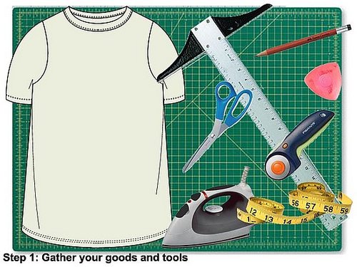 DIY: Create your own Fab-Inspired full and flirty tee-shirt skirt without sewing a stitch