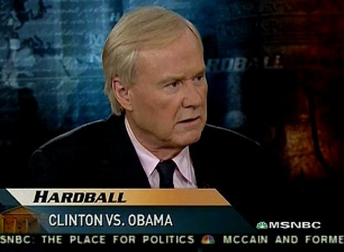 Where I'm Clicking Now: Chris Matthews Foot-in-Mouth Watch