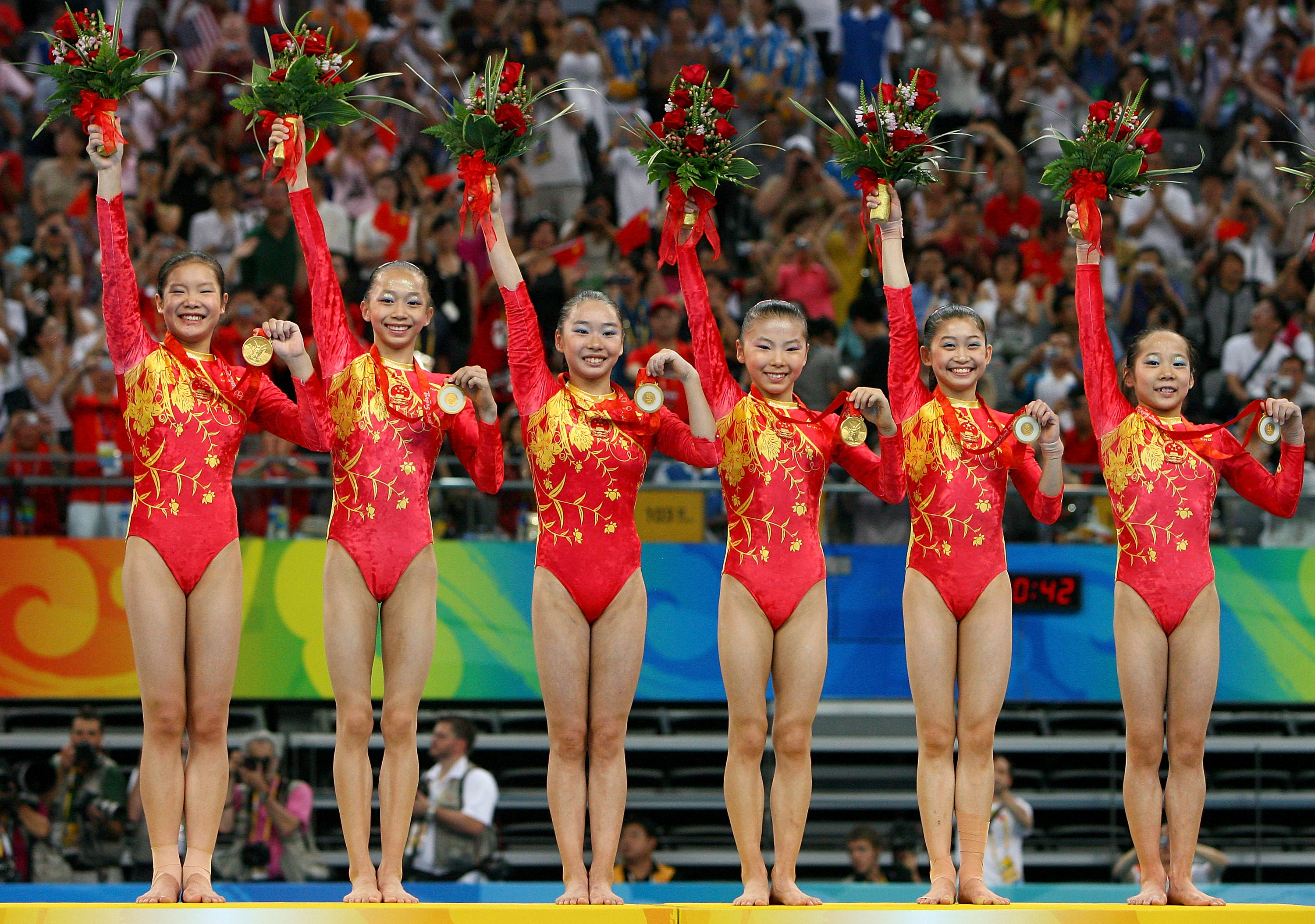 China wins team gold. China wins team gold.
