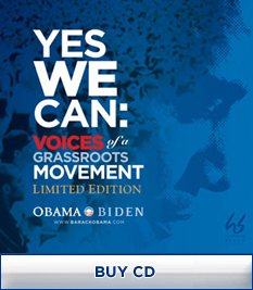 Yes We Can Buy a CD to Support Obama Campaign 