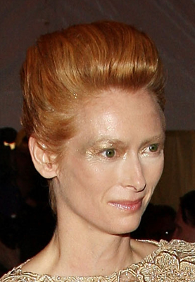 Tilda Swinton at the Costume Institute Gala