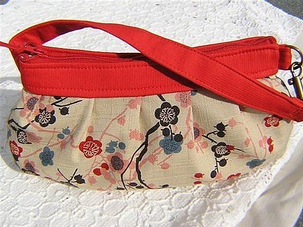 Plum Blossoms Wristlet