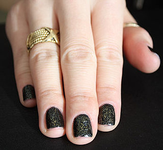 Black Gold! Dark Nails Get a Sparkling Update 