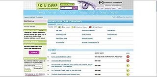 The Environmental Working Group's Skin Deep Cosmetic Safety Database