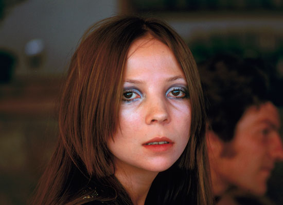 Blue eye makeup in 1968.<br />
Blue eye makeup in 1968.<br />